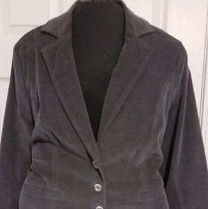 Gray Corduroy Jacket - Size 22